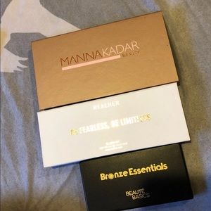 Bronzer blush and eyeshadow palettes
